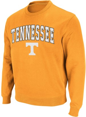 Colosseum Men's Tennessee Orange Tennessee Volunteers Arch & Logo Crew Neck Sweatshirt