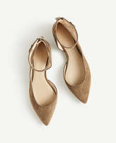Thumbnail for your product : Ann Taylor Evana Suede D'Orsay Flats