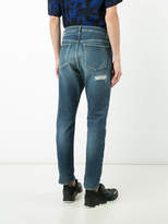 Thumbnail for your product : Attachment distressed slim-fit jeans