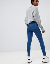 Thumbnail for your product : Noisy May Petite high waist jeggings in blue