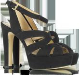 Thumbnail for your product : Michael Kors Winona Black Suede Platform Sandals