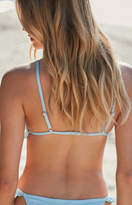 Thumbnail for your product : La Hearts Ribbed Ruffle Triangle Bikini Top