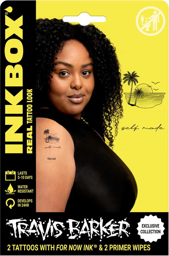 Inkbox Temporary Tattoos, Cali+Self, 2 Pack