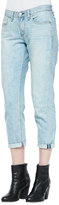 Thumbnail for your product : Rag and Bone 3856 rag & bone/JEAN Oldmans Light-Wash Cropped Boyfriend Jeans