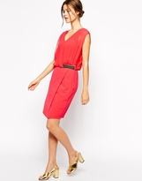 Thumbnail for your product : Warehouse Wrap Belted Dress