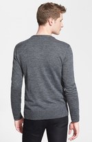 Thumbnail for your product : John Varvatos Collection Jacquard Cable Pattern V-Neck Sweater