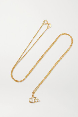 STONE AND STRAND Zodiac 14-karat Gold Diamond Necklace