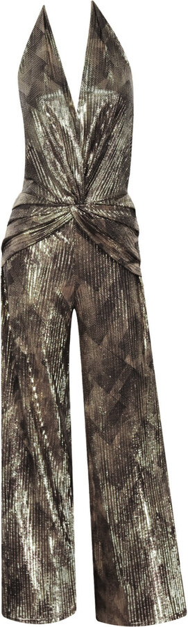 Metallic Jumpsuit ShopStyle