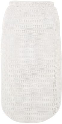Topshop Lace midi skirt cover up