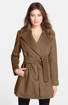 Thumbnail for your product : Trina Turk 'Beverly' Wool & Cashmere Wrap Coat (Regular & Petite)