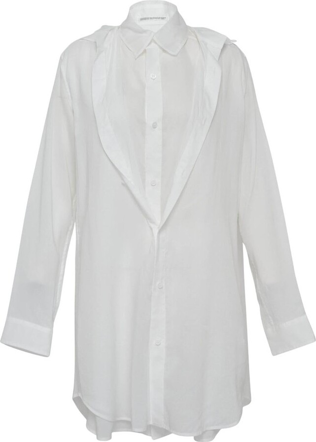 Y's Lawn F Double Layered Blouse