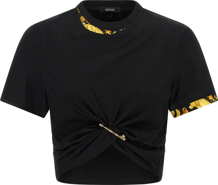 Versace 'barocco' Double Layer T-shirt