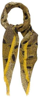 Burberry Woven Abstract Printed Scarf