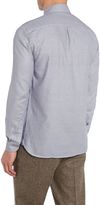 Thumbnail for your product : Peter Werth Men's Morris micro chevron roll collar shirt