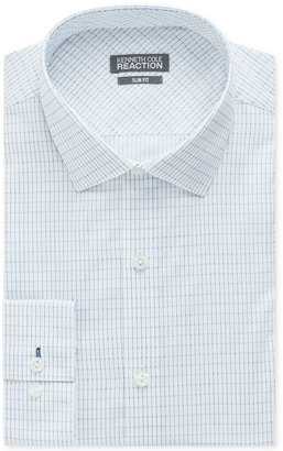 Kenneth Cole Reaction Slim-Fit Opal Check Performance Dress Shirt