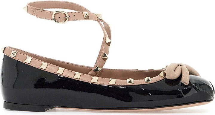 Valentino Garavani rockstud patent leather ball - ShopStyle