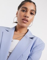 Thumbnail for your product : Collusion blazer with tie waist in pastel lilac