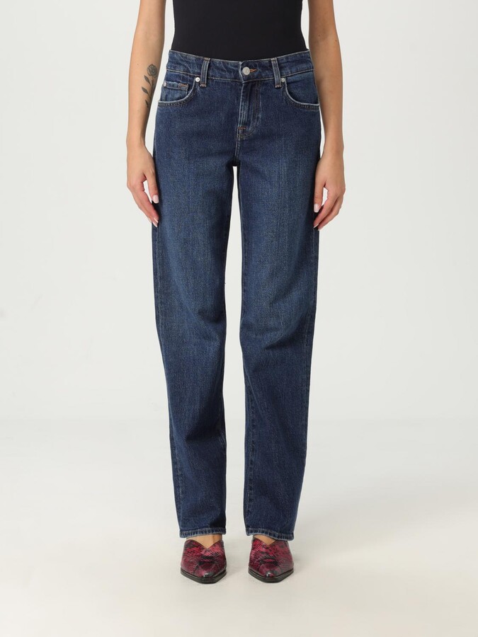 7 For All Mankind Jeans Woman color Navy