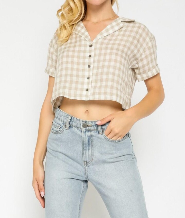 Gingham Crop Top | Shop The Largest Collection | ShopStyle
