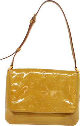 Bréa patent leather handbag Louis Vuitton Beige in Patent leather