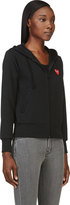 Thumbnail for your product : Comme des Garcons Play Black & Red Appliqué Hoodie