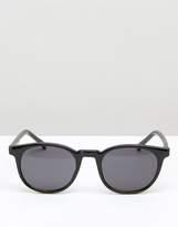 Thumbnail for your product : Reclaimed Vintage Inspired Round Sunglasses In Black