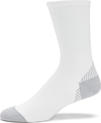 Feetures Pf Relief Light Cushion Mini Crew Athletic Shoes White : XL (US Men's Shoe 12.5-15.5) Medium, Nylon/Spandex