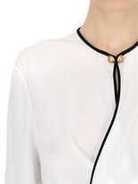 Thumbnail for your product : Vionnet Wrap Over Silk Crepe De Chine Shirt