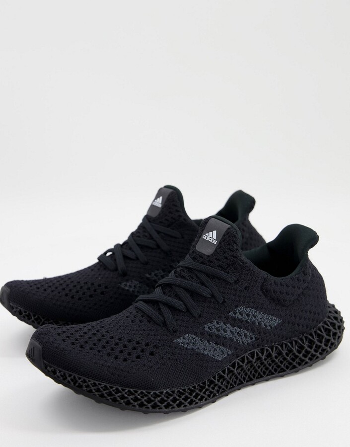 adidas Training 4D Futurecraft sneakers in all black - ShopStyle