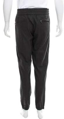Vince Wool Zipper-Accented Joggers