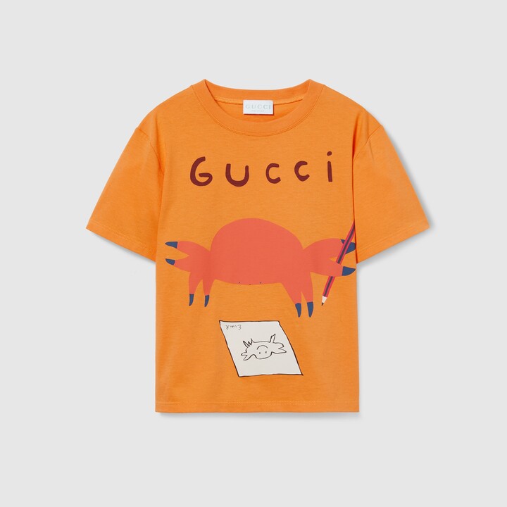 Gucci Children's printed cotton T-shirt