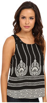 Thumbnail for your product : Christin Michaels Damask Dot Sleeveless Top