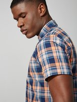Thumbnail for your product : Frank and Oak Short-Sleeve Poplin-Cotton Shirt in Brandied Melon