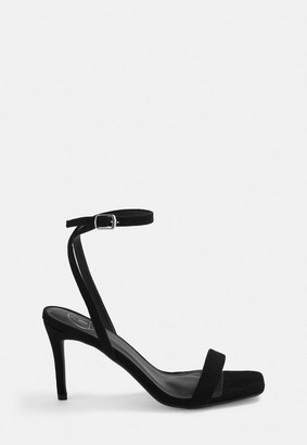 Missguided Faux Suede Barely There Low Heels