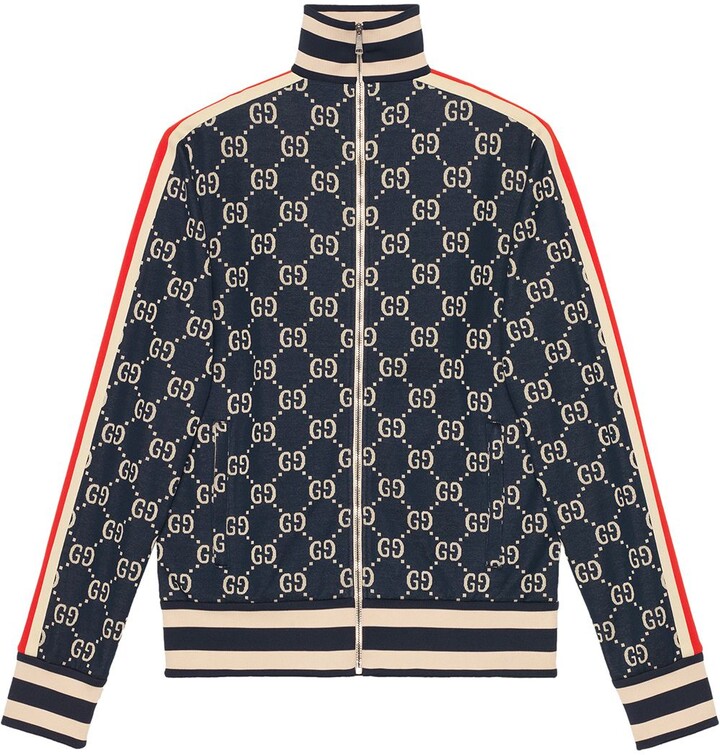 Gucci GG jacquard cotton jacket - ShopStyle