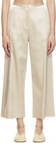 Thumbnail for your product : By Malene Birger Off-White Cropped Sallysway Trousers