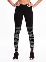 Thumbnail for your product : Old Navy Mid-Rise Textured-Print Compression Leggings for Women