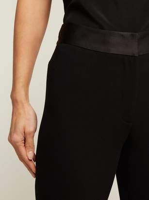 Diane von Furstenberg Garnett Crepe Kick-flare Trousers - Womens - Black