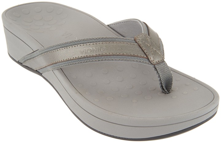 vionic platform leather sandals