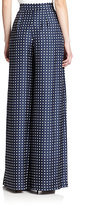 Thumbnail for your product : Martin Grant High-Waist Pleated Silk Pants
