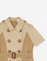 Thumbnail for your product : Burberry Jeanna belted stretch-cotton mini dress 3-14 years