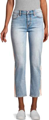 Hudson Nico Mid-Rise Racing Stripe Jeans