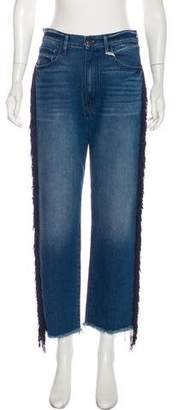 R 13 Mid-Rise Fringe-Trimmed Jeans w/ Tags