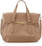 Thumbnail for your product : Danielle Nicole Faux-Leather Flap Satchel Bag, Tan