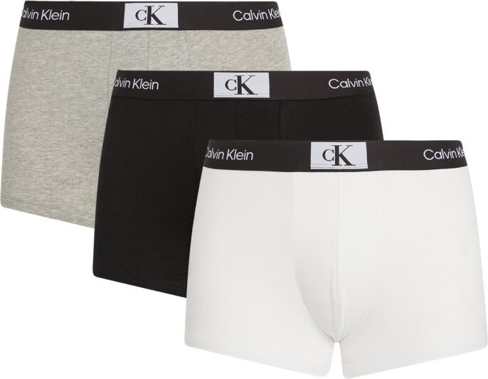 Calvin Klein Cotton Stretch Wicking Hip Brief 3-Pack White/Black