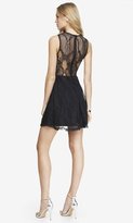 Thumbnail for your product : Express Lace Skater Dress - Black