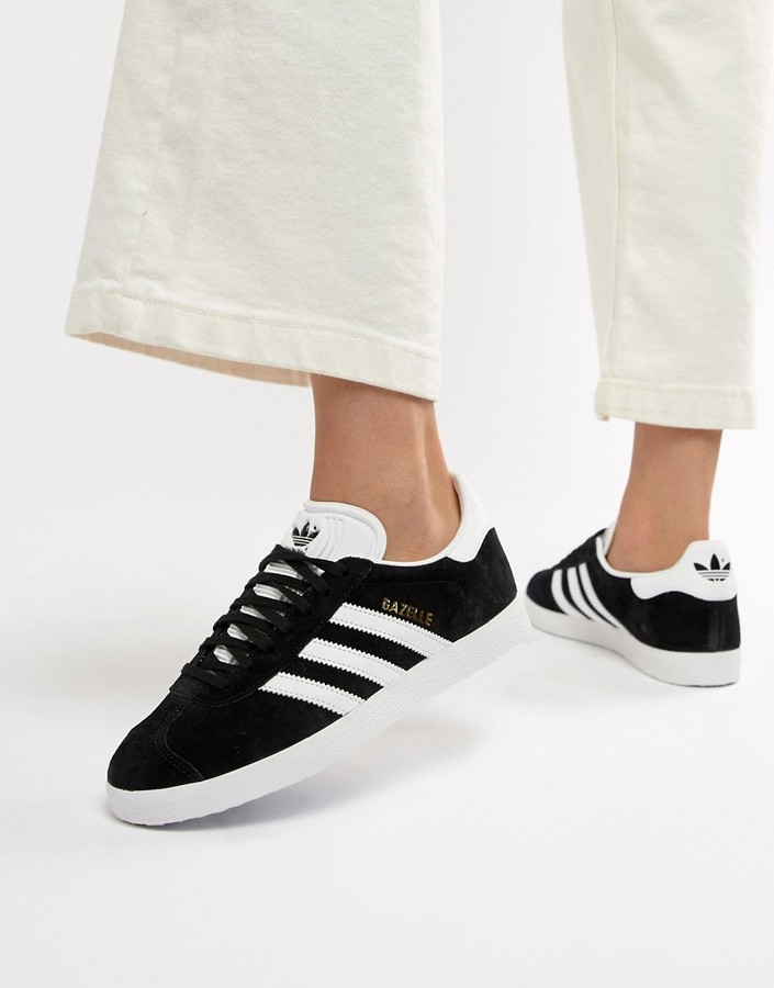 adidas Gazelle sneakers in black - ShopStyle