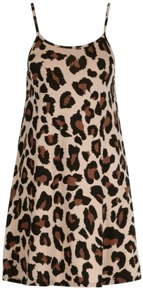 boohoo Leopard Print Swing Dress