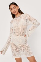Thumbnail for your product : Nasty Gal Womens Petite Open Back Crochet Mini Dress