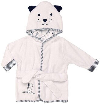 Little Me Puppy Toile Baby Hooded Robe